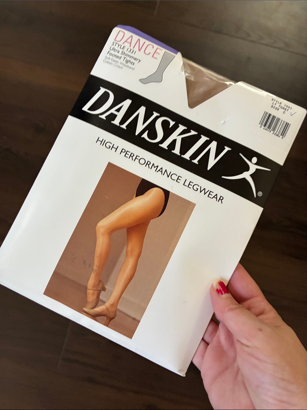 New Danskin Nude Ultra Shimmery Shimmer Performance Tights Dance C 5’11” 160 lbs